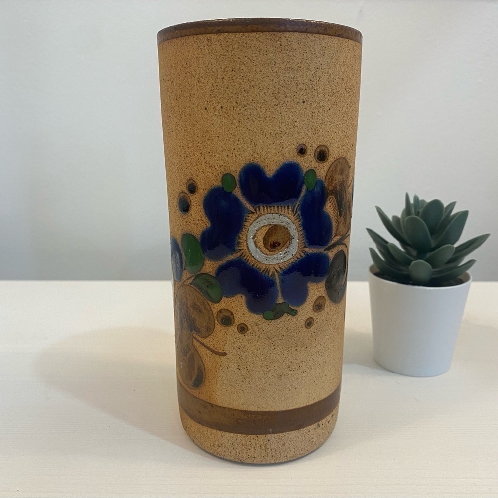 Vintage Mexican Sandstone Vase Floral Vase